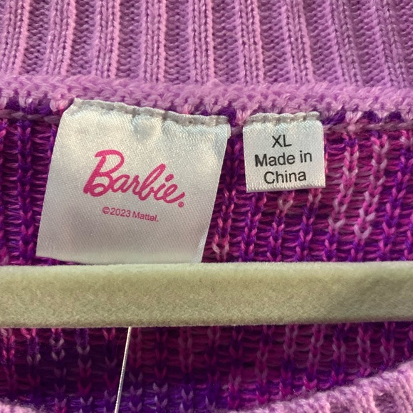 Barbie Women's Sweater in Purple and Pink - Picture 8 of 8